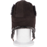 Unisex Sheepskin Trapper Hat Brown/Brissa: 208