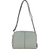 Real Leather Stylish Crossbody Bag Stone: 62340