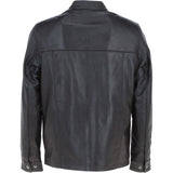 Ashwood Men’s Casual Real Leather Jacket with Mandarin Collar and Hidden Zip Brown: AWM-COOPER