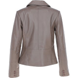 Ashwood Leather Women's Two Button Taupe Blazer: 10157
