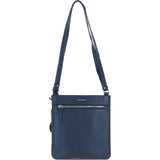 Ashwood Leather Curve Pocket Crossbody Bag Navy: 63620
