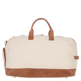Fenland Canvas & Leather Holdall Tan/cream: FEN-757