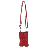 Ashwood Leather Crossbody Smart Phone Bag Red: D-99
