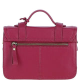 Stylish Ashwood Leather Medium Satchel Bag Raspberry: Y-62