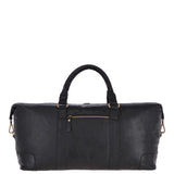 Large Leather Vintage Holdall Black : G-36