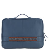 Leather Organizer with Laptop Compartment Navy: 64546