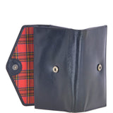 Small Vegetable Tanned Cash And 12 Card Envelope Purse Navy: V-62