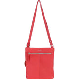 Ashwood Leather Curve Pocket Crossbody Bag Coral: 63620