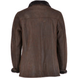 Classic Leather Sheepskin Coat Brown : Gerald