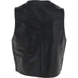All Leather Waistcoat Black :  G-W/C 201