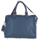 Brampton London Leather Weekender Bag Navy: 64807