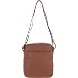 Brampton Leather Men's Crossbody Bag Tan: 64405