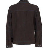 Ashwood Men’s Real Leather Jacket with Mandarin Collar and Zip DK Brown: NEW COOPER