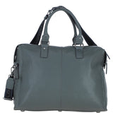 Brampton London Leather Weekender Bag Grey: 64807