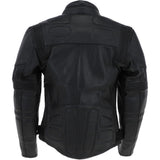 Mens Fashion Cowhide Leather Jacket Black: BIKER 220