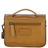Ashwood Leather Mini Crossbody Satchel Bag Mustard: P-61
