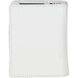 Ashwood Leather RFID Secure Wallet/Purse with Zip and Stud Closure White: X-30