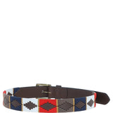 Ashwood Leather Multicolored Handmade Belt Navy: POF-20