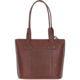Ashwood Leather & Harris Tweed® Cloth Genuine Leather Shoulder Bag Tan/Watch: TW-23-04-TW