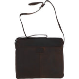 Large Vintage Leather Messenger Bag Brown: MEMPHIS BAG