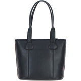 Ashwood Leather & Harris Tweed® Cloth Genuine Leather Shoulder Bag Black/Green/Red: TW-23-07-BR