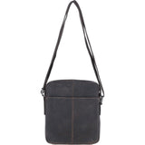 Real Leather Messenger Bag Brown: LISBON