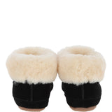 Sheepskin Slippers Black Silver: LADIES BOOTYS