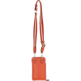 Ashwood Leather Luxury Crossbody Phone Bag Design-X Orange: X-31