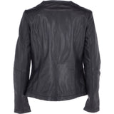 Leather Jacket Navy/nap: AWL-672