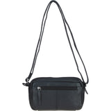 Compact Leather Shoulder & Crossbody Bag Black: Cork