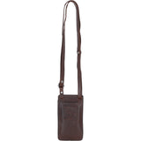 Exquisite Ashwood Leather Smartphone Bag Brandy: F-89
