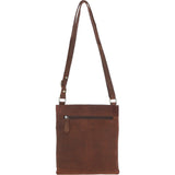 Esquire Vintage Leather Crossbody Bag Mud/brown: ELA 1494