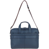 Brampton Leather Men's Messenger Bag Navy: 64273