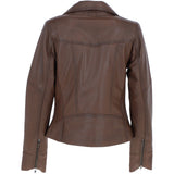 Ladies  Ashwood Leather Biker Jacket Brown: AWL-1991