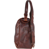 Vintage Leather Single Strap Sling Bag Tan : Perry