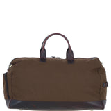 Fenland Canvas & Leather Holdall Brandy/green: FEN-757