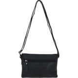 Elegant Ashwood Leather Crossbody Bag Black: M-82