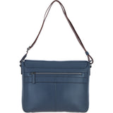 Brampton Leather Men's Emissary Messenger Bag Navy: 64403