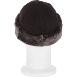 Ladies Luxury Sheepskin Hat Mid Brown: 34