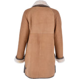 Women's Sheepskin Coat Biscuit Tan: KB 265