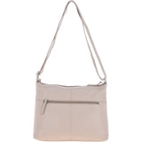 Sleek Luxe Leather Shoulder Bag Mushroom: Mourne
