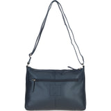 Ashwood Ladies Leather Shoulder Bag Navy: AJ2