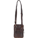 Elegant Ashwood Leather Crossbody Bag Brandy: G-11