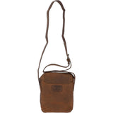 Small Vintage Leather Messenger Bag Tan: Miro