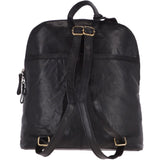 Large Vintage Leather Backpack Black  – G28