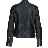 Brampton Leather Ladies Biker Jacket Black: B Soho