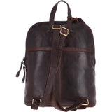 Small Vintage Leather Backpack Brandy – G25
