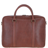 Mens Leather Laptop Messenger Bag Chestnut: JOE