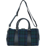 Ashwood Leather & Harris Tweed® Cloth Doctor Holdall Black/Watch: TW-46-03-BW