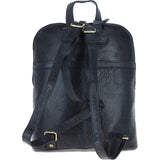 Small Vintage Leather Backpack Navy – G25